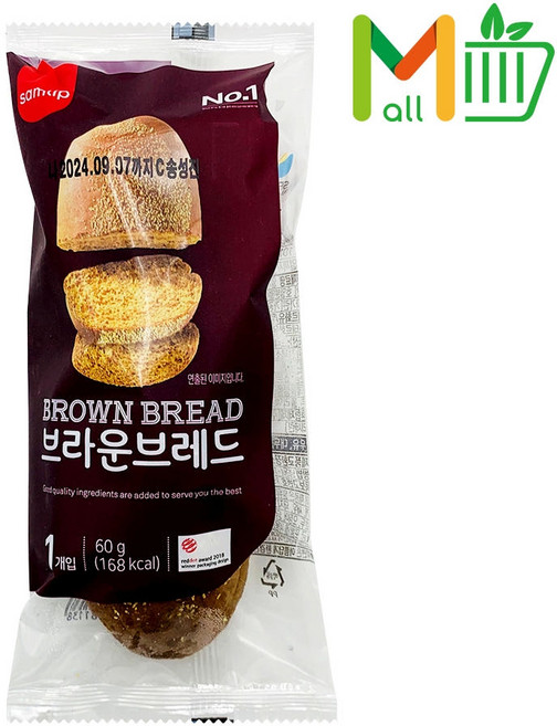 삼립 브라운 브레드, 60g, 14개