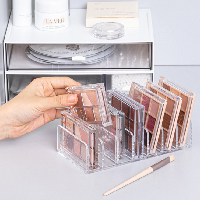 투명메이크업정리함 화장대수납박스 쉐도우정리