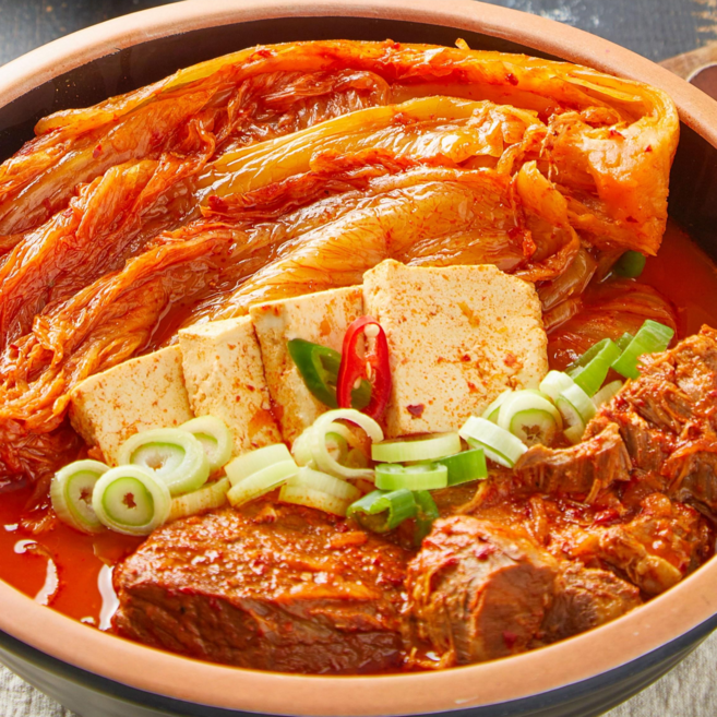 두배마니 묵은지 돼지고기 김치찜 1kg 국내산 배추 묵은지찜 밀키트 캠핑음식, 3개
