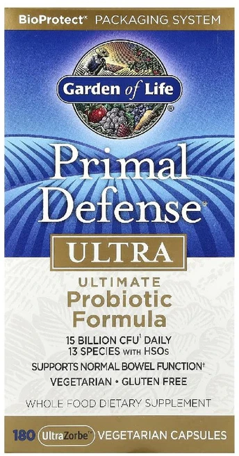 가든오브라이프 프라이멀 디펜스 울트라 얼티밋 프로바이오틱 포뮬라 베지캡슐 180정, 1개 - 쿠팡