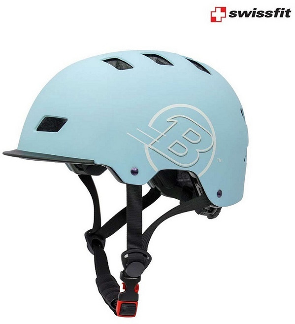 아동용 헬멧 스위스핏 어반 헬멧 인나인 킥보드 스케이트보드 어반형 어린이 성인용, 스카이민트, 1개