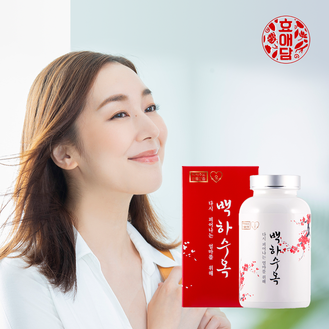 여성갱년기영양제 효애담 백하수옥 2개월 백수오 에스트로겐 백하수오 여성건강식품, 129g, 2개