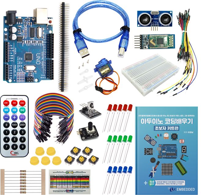 아두이노 실습 키트 우노 R3 CH340 호환보드, Ard-4, 1개
