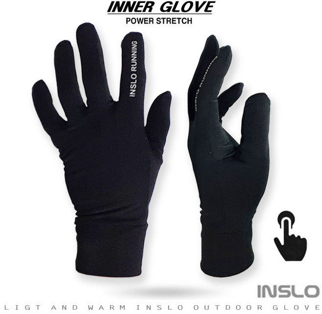 방한장갑 이너장갑 속장갑 내피장갑 남여공용 RIG 8025 INNER GLOVE, 블랙, 1개
