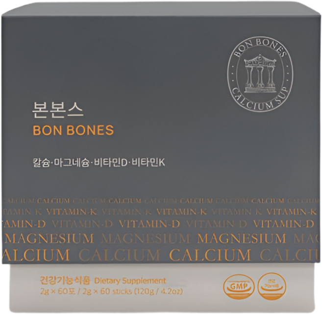 세모 본본스 칼슘 마그네슘 비타민D 비타민K 60포, 1개, 120g