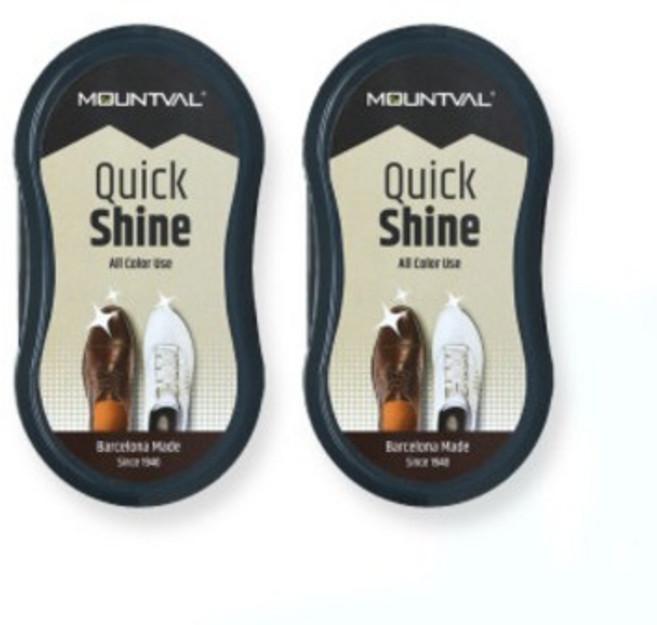 [마운트발 퀵샤인] 2개세트 / Quick Shine 가죽 구두 광택 스펀지 가죽 광택제 슈케어 구두광택, 2개