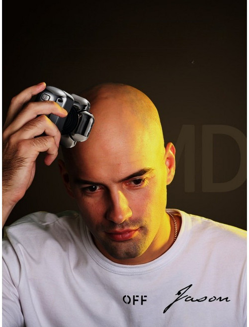 전동 면도기 9구 휴대용 스님머리 삭발 머리 가정용 남자 이발기, 1_표준형(9개 칼날)