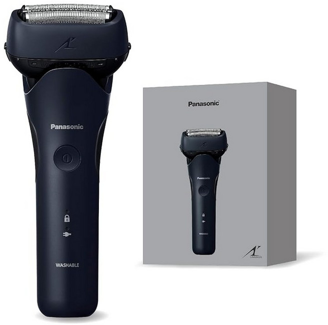 파나소닉 멘즈 면도기 람대쉬 3중날 전동 면도기 AC 어댑터 충전 워터 스루 세척 ES-L321D-A 다크네이비, 상세페이지 참조, 상세페이지 참조