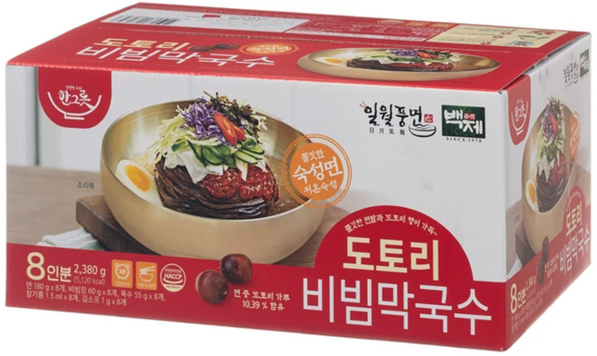 일월풍면 도토리 비빔막국수 6입, 4.76kg, 1개