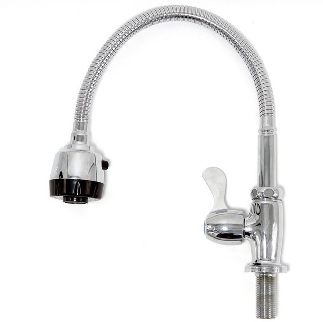 비욘드퍼니싱 국산 단수 세로 자바라 코브라 싱크대 수전 교체, 1세트