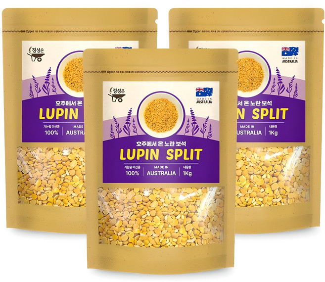 정성 루피니빈 콩 호주산 당뇨콩 루피니빈, 3개, 1kg