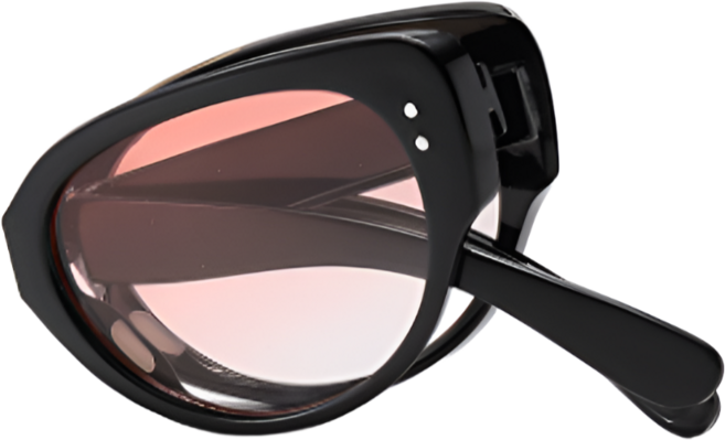 [스페이스올] 접이식선글라스+전용케이스 세트 - 여행용 휴대용 남녀공용