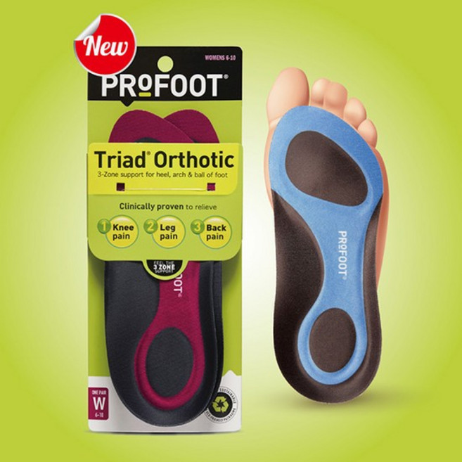 프로풋 트리아드 쓰리존 기능성 깔창 인솔, 남성_블루
