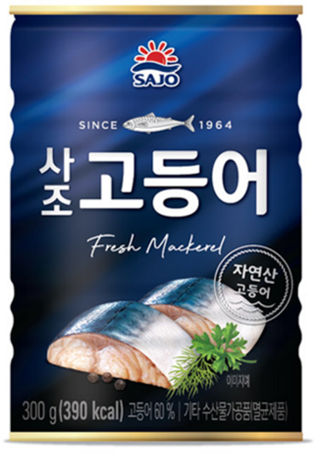 사조 고등어캔 300g국내산/고등어통조림/무배, 300g, 18개