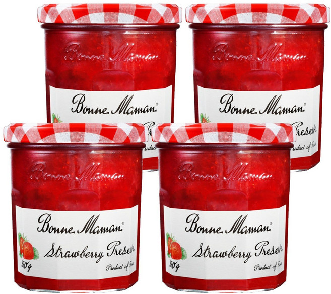 본마망 딸기잼, 370g, 4개