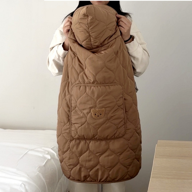 포근한 아기띠워머, 딥 브라운