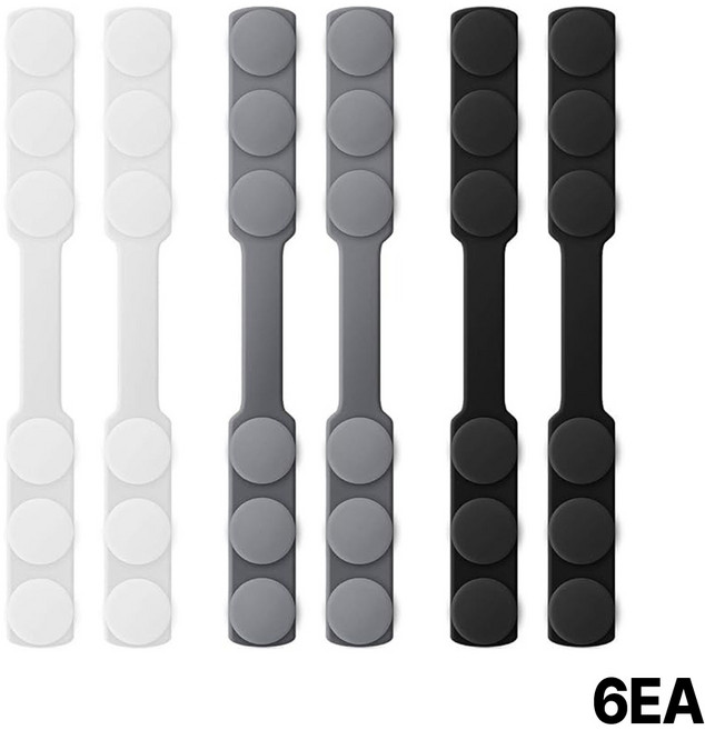 [6개 세트] 마스크 귀 안아프게 보호대 실리콘 통증 아픔 방지 밴드 고정 스트랩 보호 끈