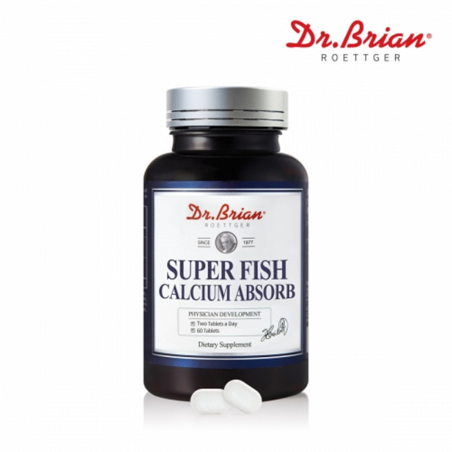 닥터브라이언 슈퍼 피쉬 칼슘 앱솔브, 4개, 60정