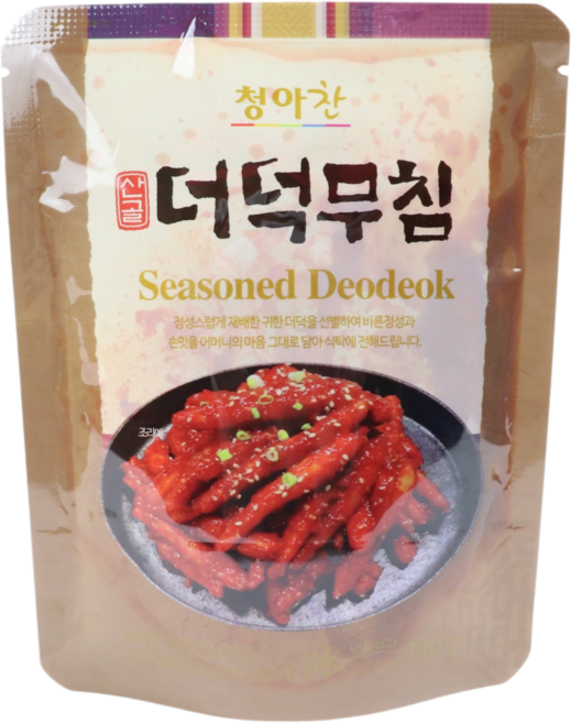 청아굿푸드 강원도 산골 더덕무침 (23년 9월), 단일옵션, 100g, 10개