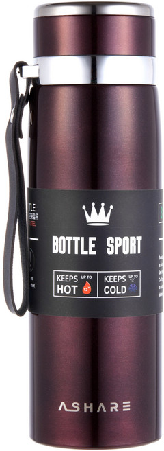 어쉐어 보온병 보냉병 휴대용 보온보냉병, 와인, 1L, 1개