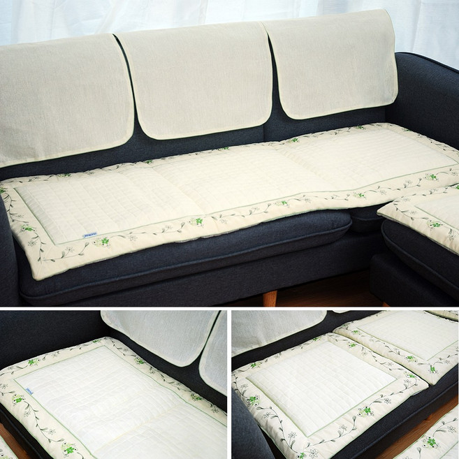 천연 마 삼베 소파매트 기계직 시원한 여름용 소파패드 핸드메이드 소량 생산