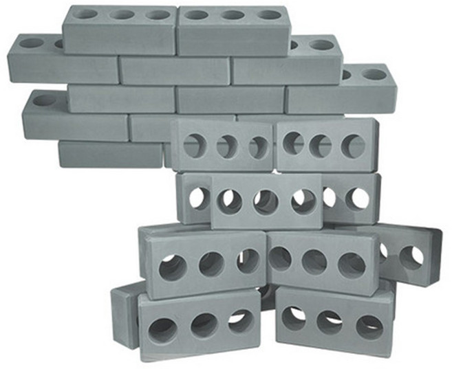 소프트 빅블럭 키즈카페대형블럭 세척가능대형블럭 대형블럭장난감 빅블록 블럭커넥터 유아용빅블럭 장난감시멘트블럭 유아용대형블럭, 시멘트벽돌블럭40p, 1개