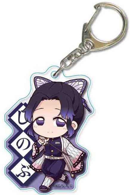 귀멸의 칼날 키링 열쇠고리 키체인 13종 SD캐릭터네임ver., 1개, G-003658. 코쵸우 시노부