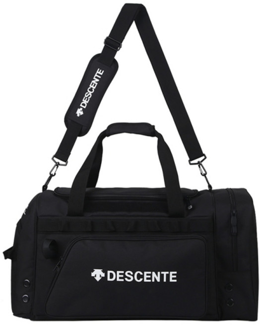 데상트 베이스볼 개인장비 더블백 SO123WBG36, 블랙, 1개