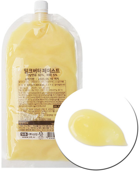 선인 밀크버터 페이스트 500g/버터레진, 1개, 500g