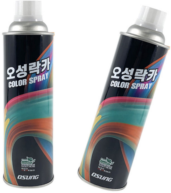 오성 뿌리는 락카 페인트 스프레이 420ml 라카 페인트 컬러 도색, 백색(무광), 1개