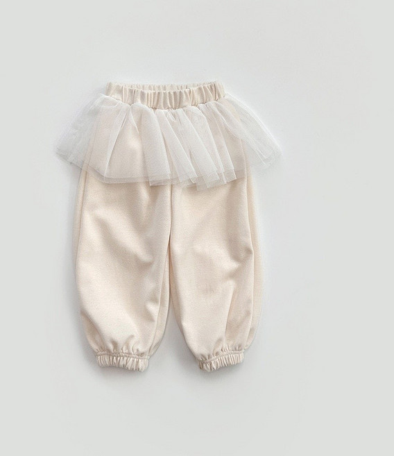 튜튜조거팬츠 26봄신상 여아치마바지 슈슈바지 러블리 프릴치마바지 유치원바지 어린이집바지 공주바지 치마바지 여아바지 여아조거바지 여벌바지