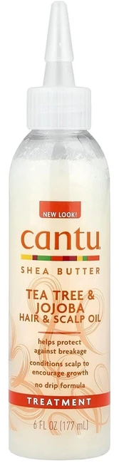 Cantu 칸투 시어버터 두피 헤어 오일 티트리 & 호호바 177ml, 1개 - 쿠팡