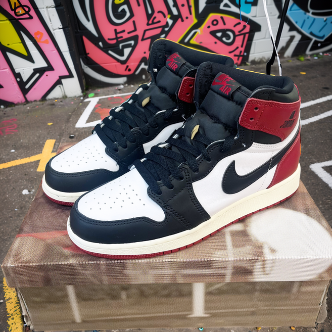 나이키 조던 1 레트로 하이 OG 블랙토 여성용 미드 하이탑 스니커즈 운동화 패션화 신발 데일리화 커플화