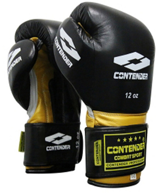 컨텐더 아레스 천연가죽 복싱 글러브 MMA, 1개, 블랙
