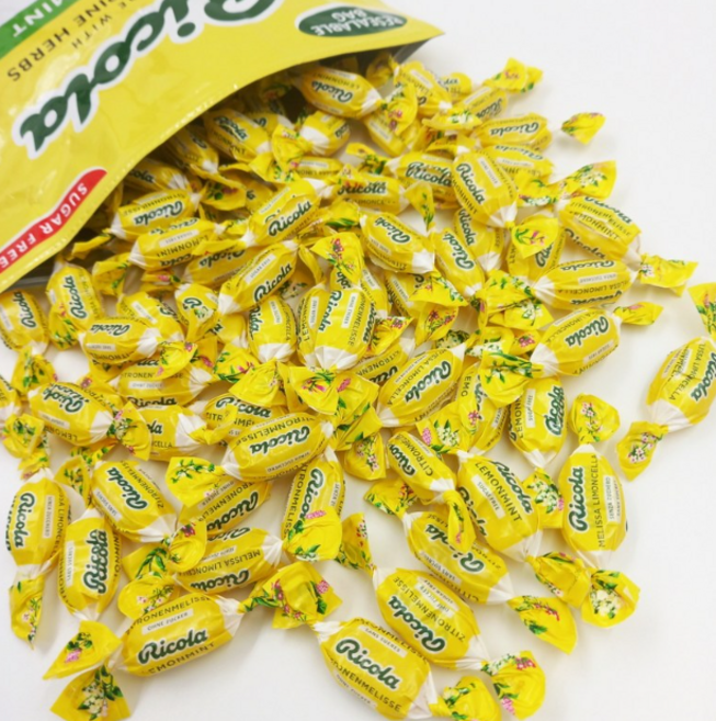 궁금한공작소 리콜라캔디 슈가프리 레몬민트 대용량 사탕 100개, 1세트, 342g