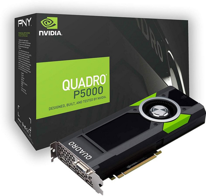 PNY NVIDIA Quadro P5000 16GB VR 지원 그래픽 카드 - 블랙