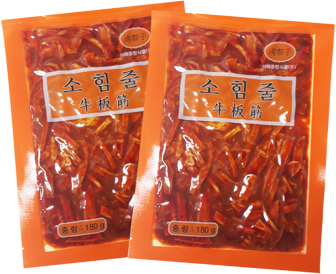 홍홍 중국식품 고방자 소힘줄 뉴반진, 180g, 2개