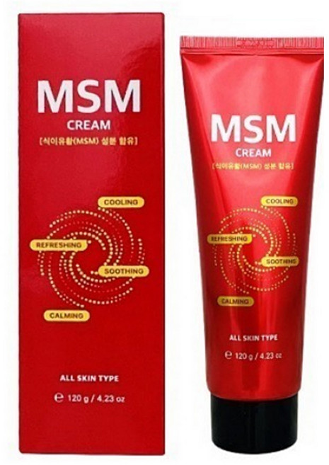 MSM크림 무릎 손목 어깨 손가락 관절 연골 통증 완화, 3개, 120g