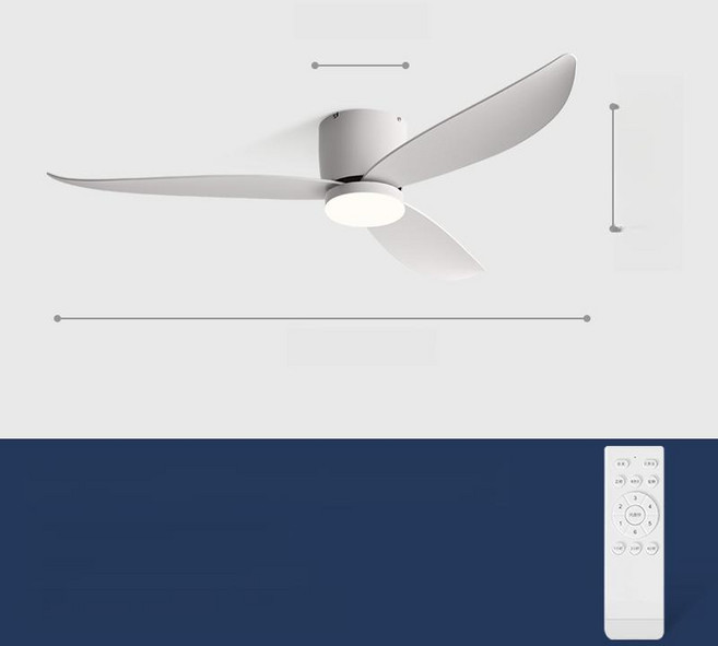 SOVE 저소음 실링팬 안방 리모콘 소브코리아 조명없음, 조명 포함 화이트 52인치 리모컨, 기본 색상