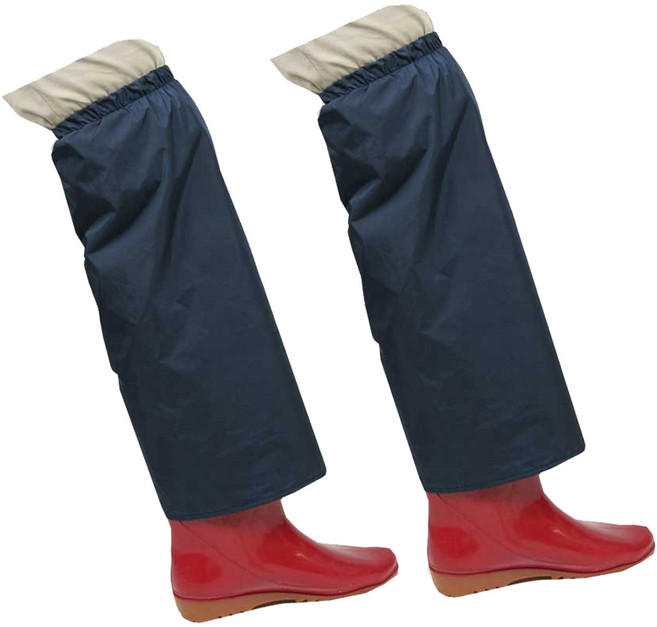 작업용 방수 치마형 s2 발 다리 토시 등산 스패츠, 검정계열, 1개