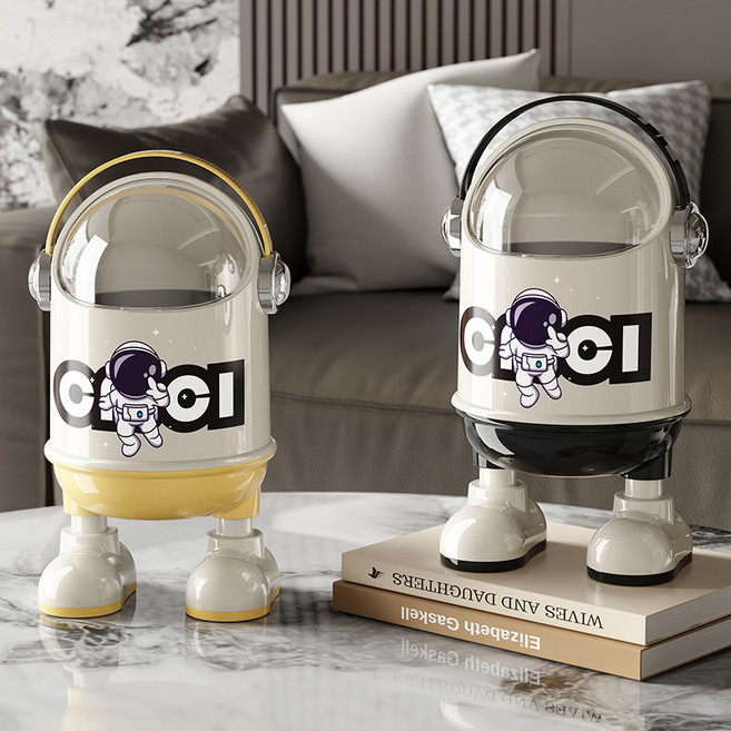 데코트리 스페이스 캡슐 미니 휴지통, 옐로