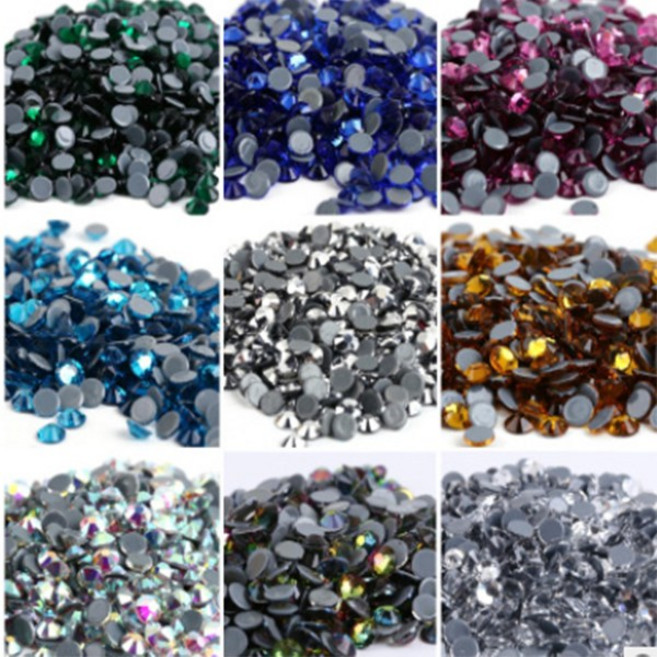 멀티컷 유리 핫픽스 라인스톤 소포장 glass cut stone, SS20 아미스트, 1세트