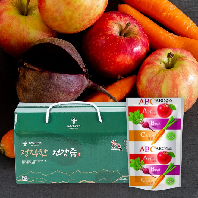 정직한 ABC주스 100ml 30포 산지직송 abc착즙쥬스 abc즙 진액, 30개