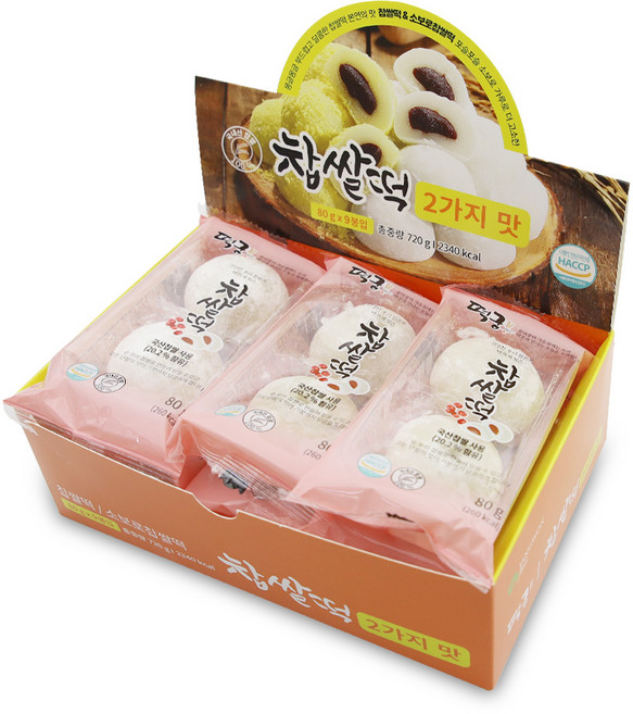 장원 떡궁 찹쌀떡 720g (9개입), 1개