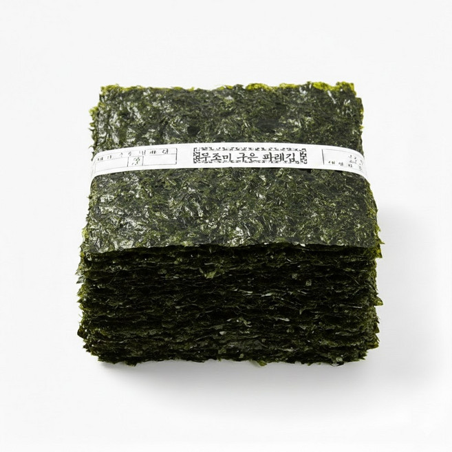 명식품본사 무조미 [구운] 파래김 [대포장] 100매 쌈싸먹는김 진공포장, 1개, 225g