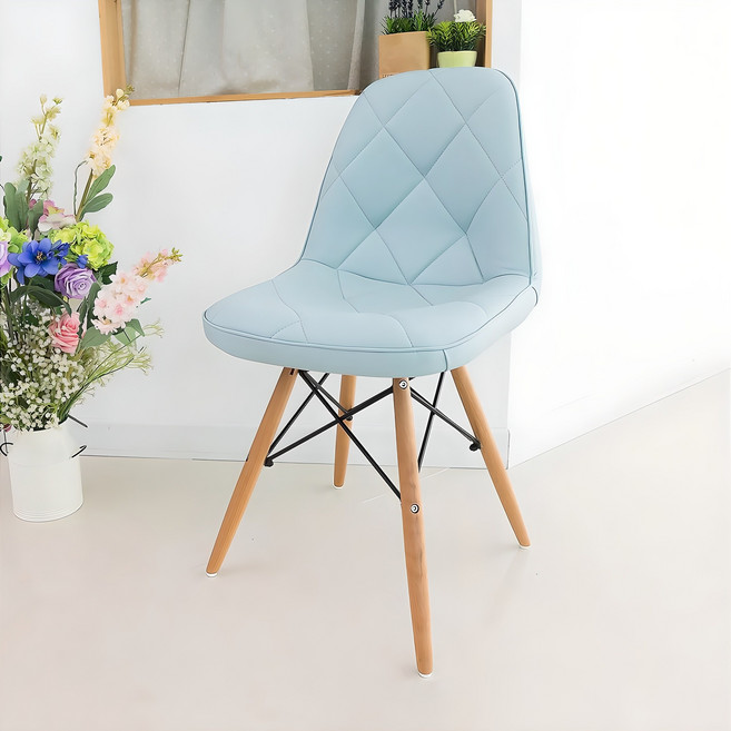 모아 에펠 엠보싱 체어, 블루, 1개