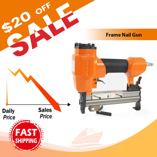 타정총 못박는총 콘크리트타정기 KAMSIN 사진 프레임용 유연한 공압 액자 V 타정기 30 게이지 가족 DIY 스튜디오 V1015, 1개