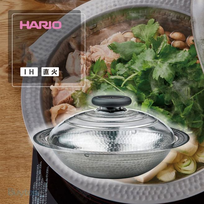 하리오 스테인레스 나베 유키히라 전골냄비 인덕션 IH, MIS-26, 1세트