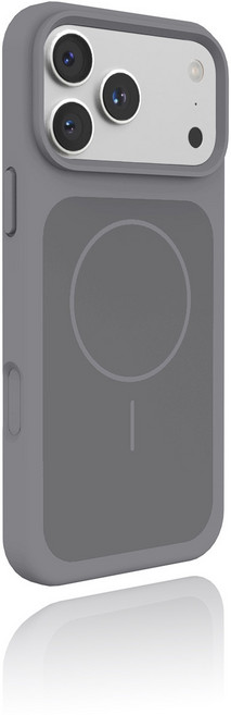 CIMI 馬卡龍色 Magsafe 磁吸手機殼 iPhone 17 Pro Max 液態矽膠全包防摔保護套, 磁吸碳灰, 1個