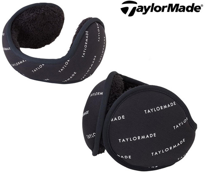 테일러메이드 TM 그래픽로고 겨울용 방한 골프 귀마개, 1개, 블랙